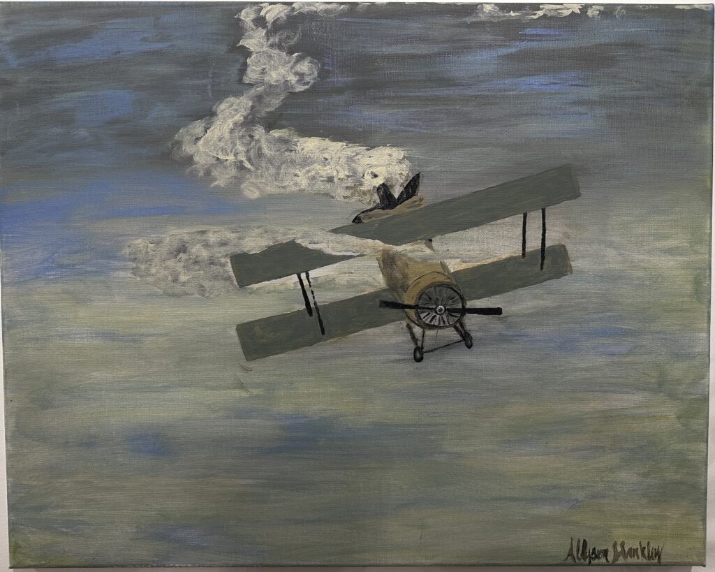 FLIGHT PATH-PLANE OVER THE QUARRY
