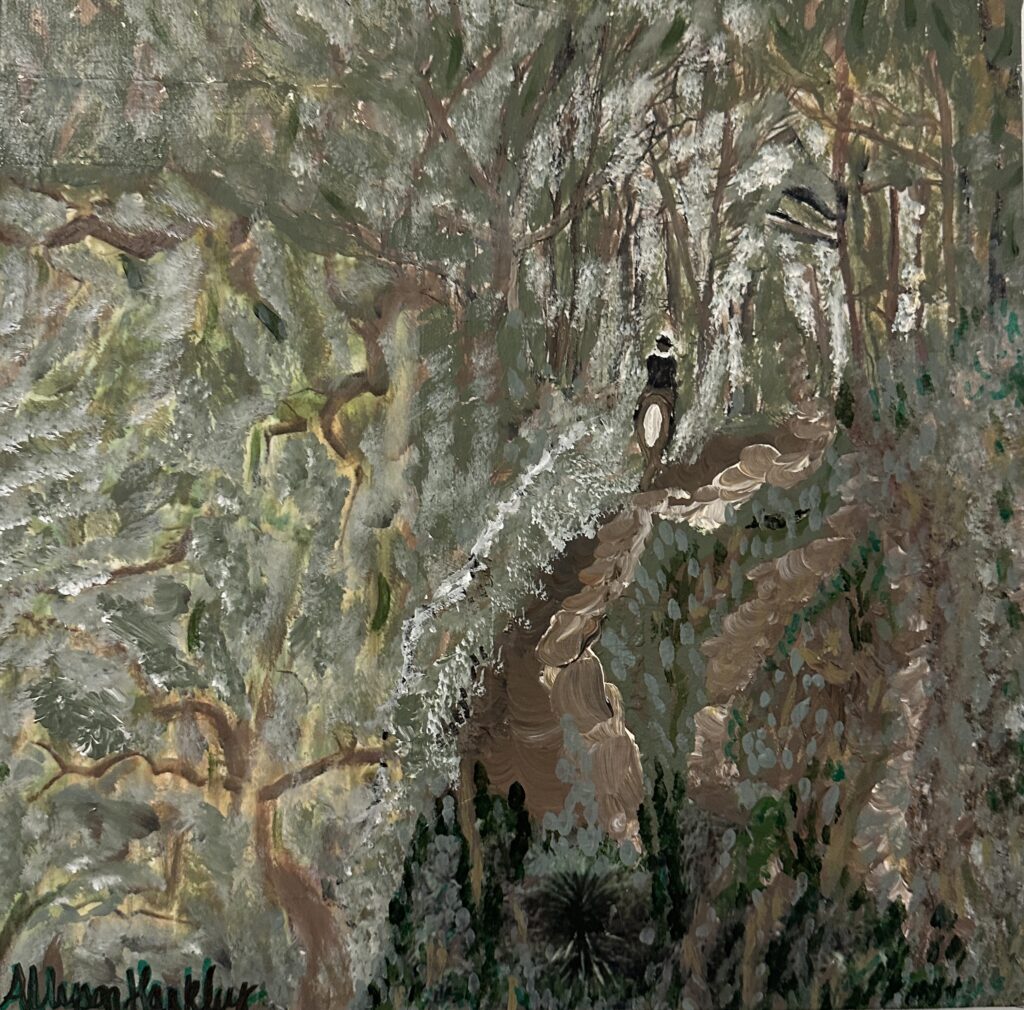 BACK TO HERSELF-SHE RIDES TOWARDS HER ON SILENCE